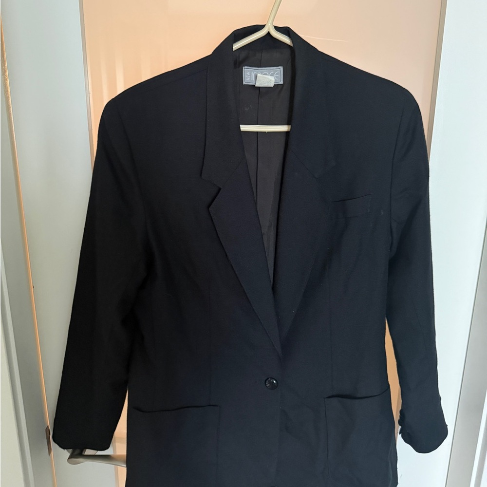 Lady’s “New Image” Classic Black Single-Button Blazer Jacket